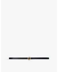 Maje - Logo-Buckle Leather Belt - Lyst
