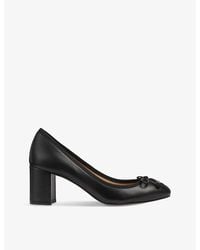 LK Bennett - Juliette High Bow-Embellished Leather Heeled Ballerina Pumps - Lyst