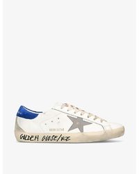 Golden Goose - White/vy Super-star Leather Low-top Trainers - Lyst