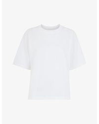 Whistles - Short-sleeve Relaxed-fit Cotton T-shirt - Lyst
