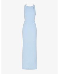 Whistles - Tie Back Stretch-Crepe Maxi Dress - Lyst