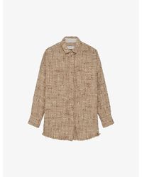 IRO - Timera Patch-pocket Tweed Overshirt - Lyst