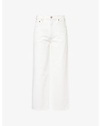 Agolde - Harper Cropped Straight-Leg Denim Jeans - Lyst