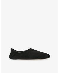 The Row - Stellene Suede Slippers - Lyst