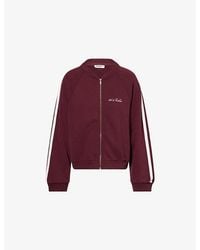 4th & Reckless - Annamaria Zip-Up Cotton-Jersey Bomber Jacket - Lyst