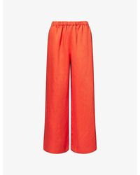 Jenni Kayne - Demi Wide-Leg Linen-Blend Trousers - Lyst