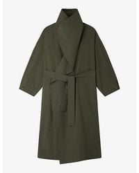 Soeur - Albatros Wide-Collar Relaxed-Fit Cotton Coat - Lyst