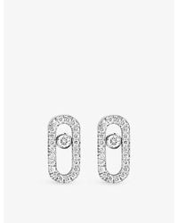 Messika - Move Uno 18Ct And 0.16Ct Diamond Stud Earrings - Lyst