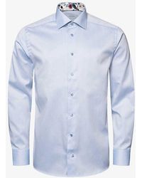 Eton - Signature Floral-print Slim-fit Organic Cotton-twill Shirt - Lyst