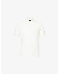 Emporio Armani - Regular-Fit Short-Sleeve Cotton-Piqué Polo Shirt - Lyst