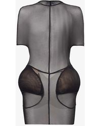 Jean Paul Gaultier - X Shayne Oliver Padded Mesh Mini Dress - Lyst