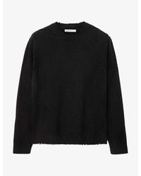 AllSaints - Remus Crewneck Long-Sleeve Wool And Cotton-Blend Jumper - Lyst