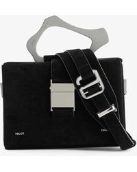 HELIOT EMIL - Foiled-branding Structured Suede Top-handle Bag - Lyst