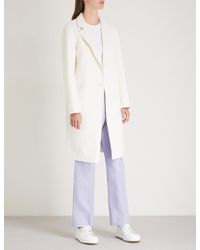 Sandro Wool-blend Coat - White