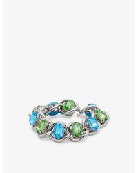 Marni - Rhinestone-embellished Silver-tone Metal Bracelet - Lyst