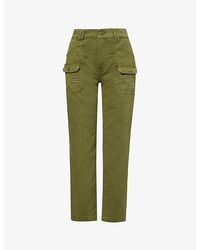 FRAME - Utility Relaxed-fit High-rise Stretch-cotton Trousers - Lyst