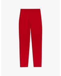 Ted Baker - Manabut Slim-fit High-rise Stretch-woven Trousers - Lyst