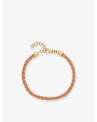 La Maison Du Couturier - Assya Panama 18Ct-Plated Sterling- And Silk Kuna Friendship Bracelet - Lyst