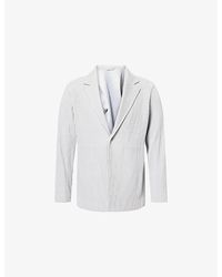 Homme Plissé Issey Miyake - Basics Notch-Lapel Slim-Fit Knitted Blazer - Lyst