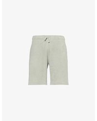 Barbour - Drawstring-waist Towelling-textured Cotton Shorts Xx - Lyst