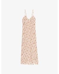 Zadig & Voltaire - Ramelil Floral-Print Woven Maxi Dress - Lyst