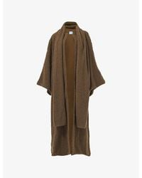eem - Scarf Relaxed-Fit Faux-Fur Coat - Lyst