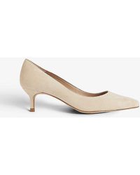 LK Bennett - Audrey Pointed-toe Leather Courts - Lyst