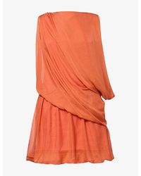 SIR. - Arisa Draped Stretch-Woven Mini Dress - Lyst