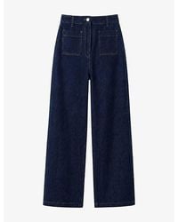 OMNES - Orielle Cropped Cotton Denim Jeans - Lyst