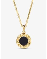 BVLGARI - 18ct -gold And Onyx Necklace - Lyst