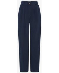 OMNES - Vy Cinnamon Straight-leg Relaxed-fit Stretch-woven Trousers - Lyst
