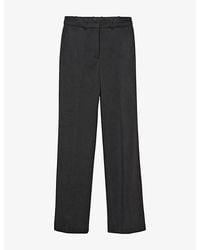 JOSEPH - Morissey Flared-Leg Mid-Rise Stretch-Wool Trousers - Lyst