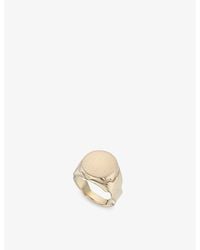 La Maison Du Couturier - Biiju Sandstorm 18Ct-Plated Sterling- Signet Ring - Lyst