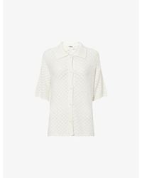4th & Reckless - Neev Short-Sleeve Crochet-Knit Shirt - Lyst