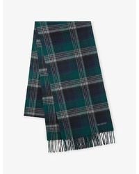 Mulberry - Long Heritage Check Wool Scarf - Lyst