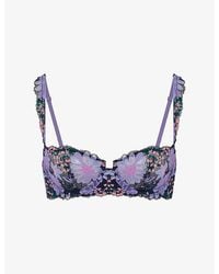 Savage x Fenty - Fleur Fantasy Balcony Underwired Lace Bra - Lyst