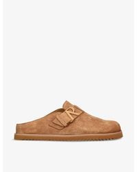 Represent - Initial Backless Suede Mules - Lyst