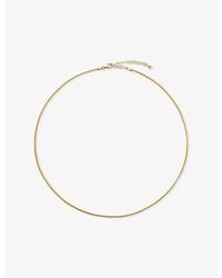 Monica Vinader - Wheat 18Ct Vermeil Chain Necklace - Lyst