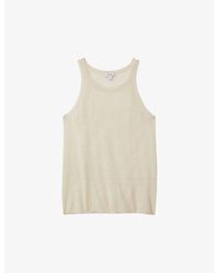 Reiss - Catrice Round-neck Relaxed-fit Linen-blend Vest - Lyst