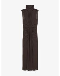 Reiss - Daniella Sleeveless Stretch-Woven Maxi Dress - Lyst