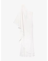 Reiss - X Atelier Lainey One-Shoulder Woven Maxi Dress - Lyst