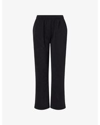 Sisters & Seekers - Relaxed-Fit Wide-Leg Cotton-Blend Jogging Bottoms - Lyst