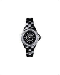 Chanel - H2571 J12 29mm Diamonds High-tech Ceramic, Steel And 0.13ct Diamond Quartz Watch - Lyst