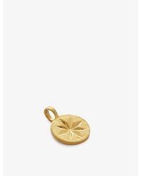 Monica Vinader - Guiding Star 18Ct-Plated Vermeil Sterling Pendant Necklace - Lyst