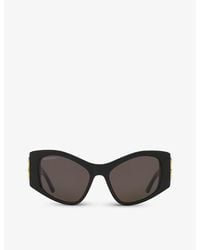 Balenciaga - 6e000311 Bb0287s Cat Eye-frame Acetate Sunglasses - Lyst
