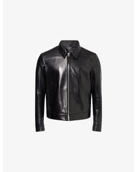 Tom Ford - Slim-Fit Collared Leather Jacket - Lyst