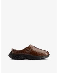 Clarks X Martine Rose - Clog 1 Croc-Embossed Leather Clogs - Lyst