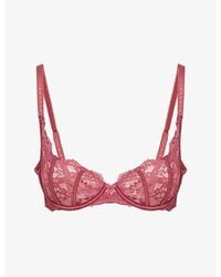 Lounge Underwear - Enchant Plunge Lace Bra - Lyst