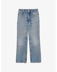Sandro - Faded Straight-Leg Denim Jeans - Lyst
