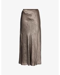 Maison Margiela - Crinkled-Texture Regular-Fit Woven Midi Skirt - Lyst